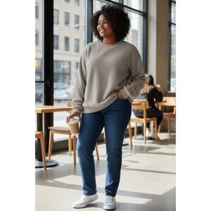 Classic Women's Sweatshirt XXL Light Green/Teal (Pics Appear Gray... It Is Not)